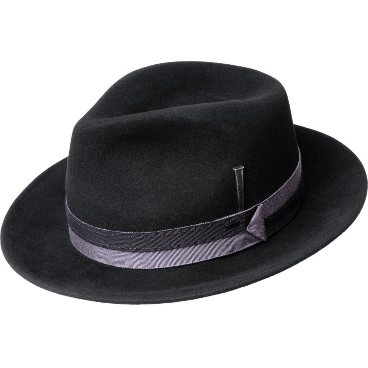 Bailey Appley – černý klobouk z prémiové velurové plsti