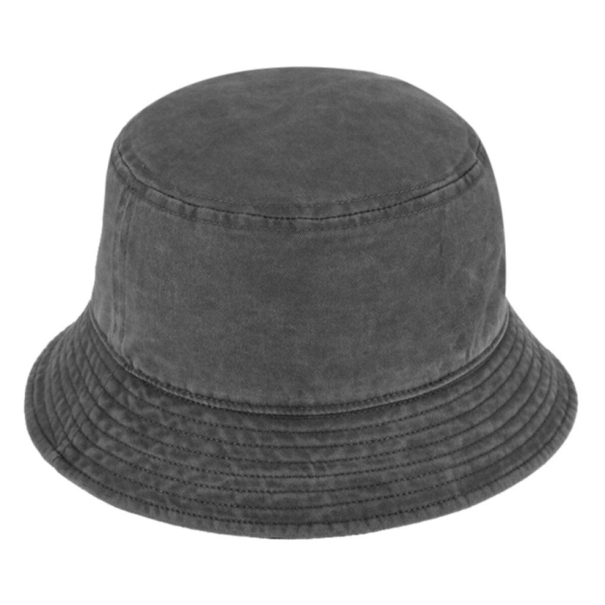 Bavlněný šedý bucket hat Fiebig s UV ochranou