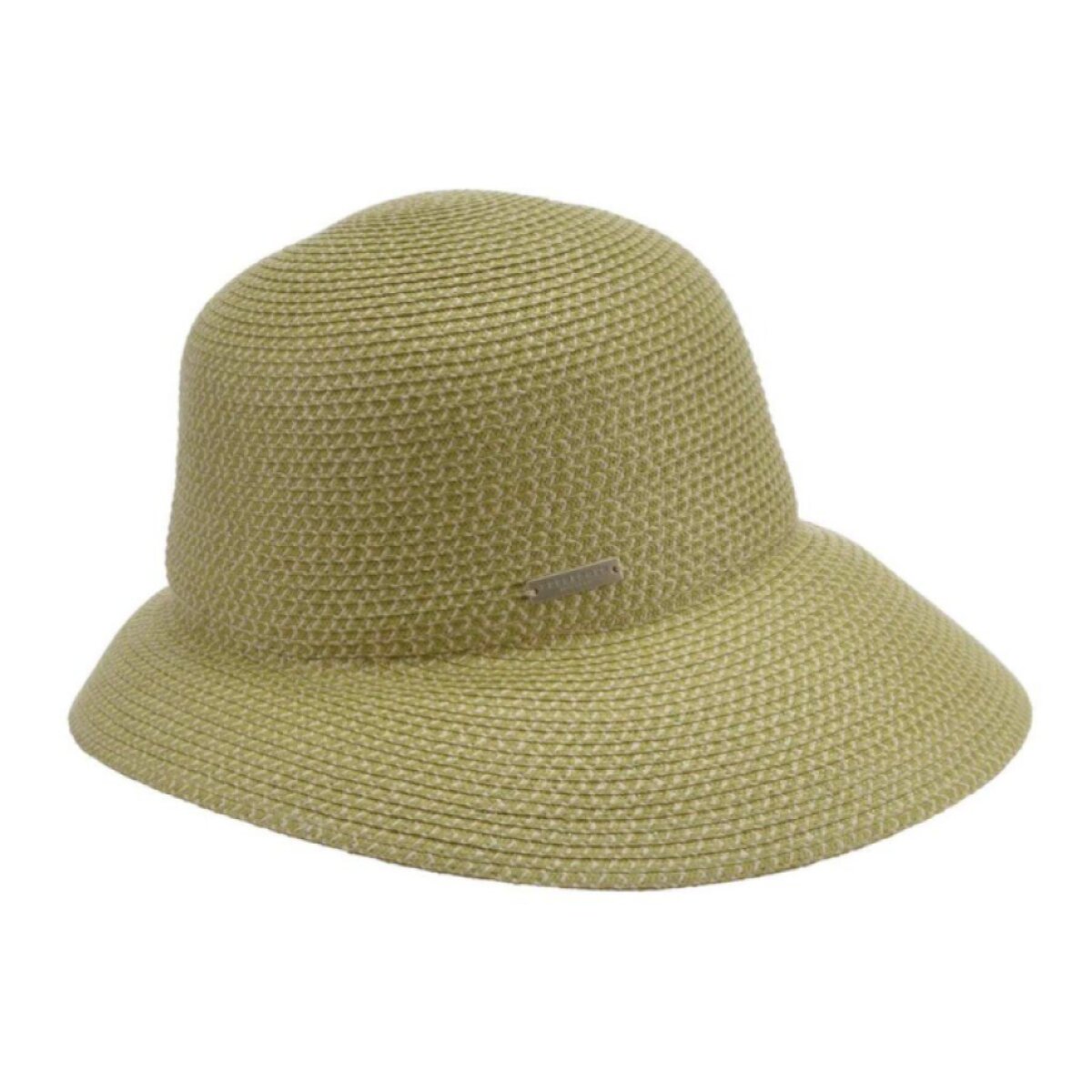 Letní dámský světle zelený klobouk cloche s UV ochranou