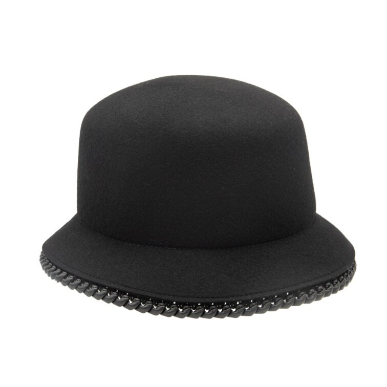 Dámský nemačkavý černý klobouk - Susanne