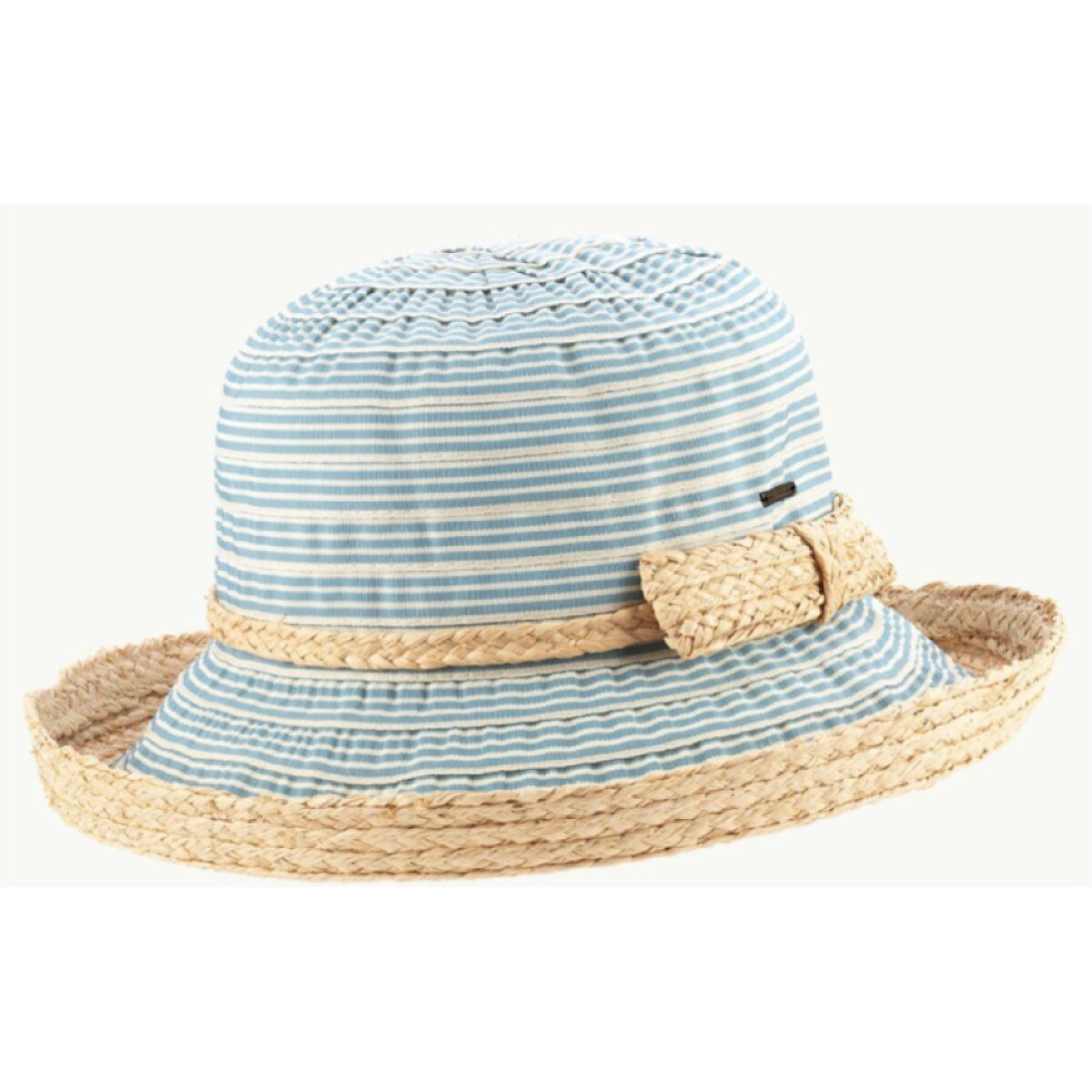 Dámský látkový nemačkavý letní klobouk Cloche - LUCINDA