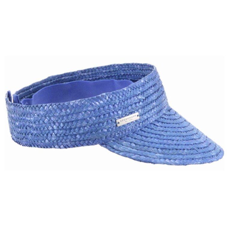 Slaměný světle modrý kšilt proti slunci