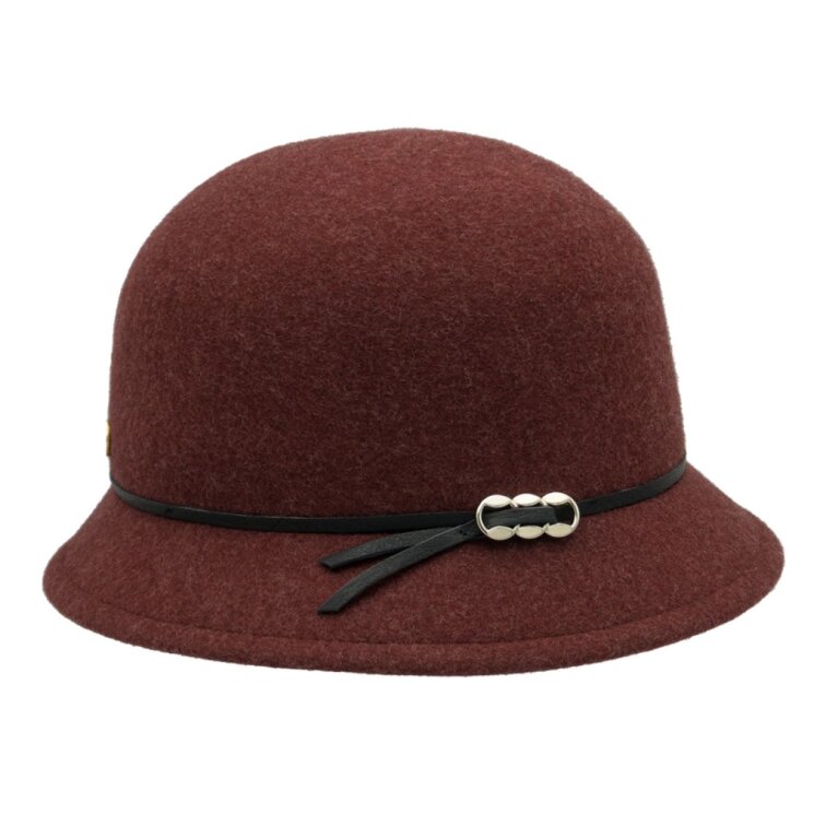 Dámský bordó Cloche klobouk - Perry
