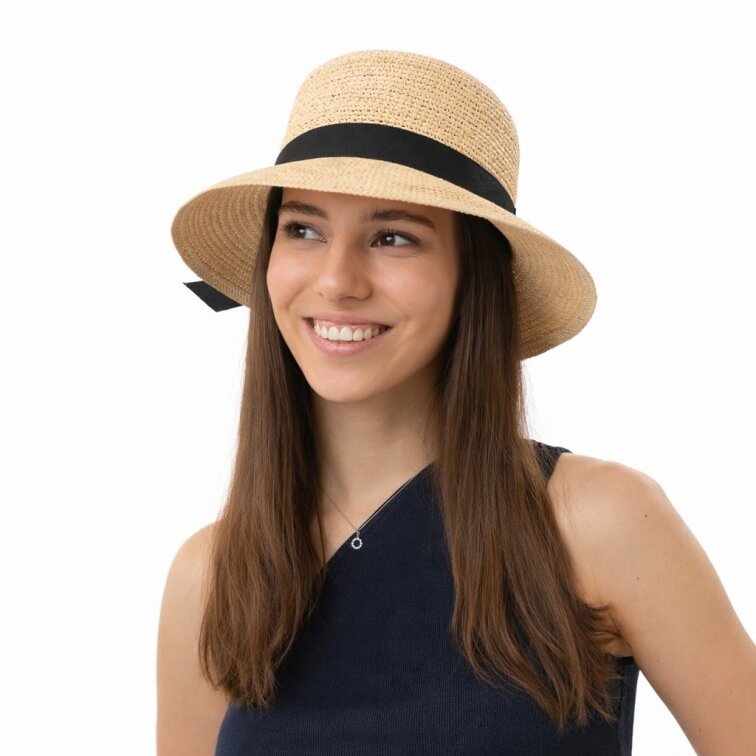 Dámský panamský klobouk Fiebig se širokou krempou