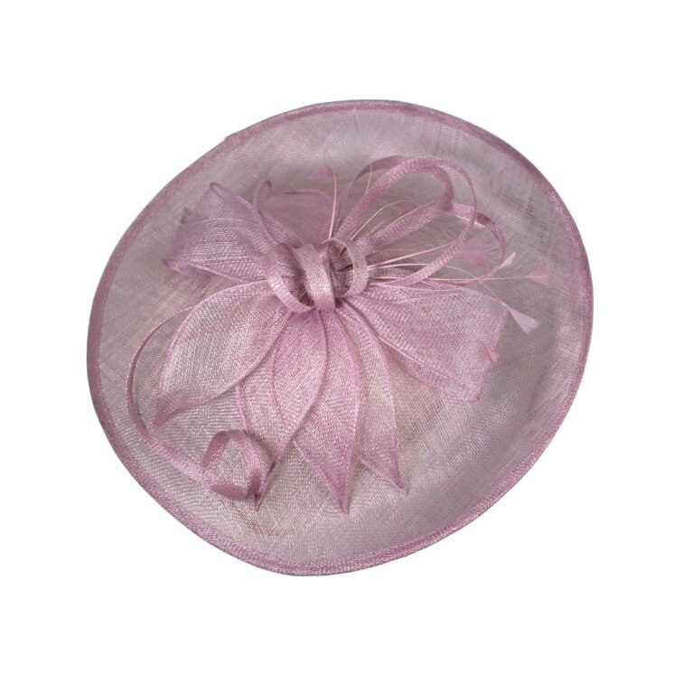 Ametystový dámský fascinátor na čelence