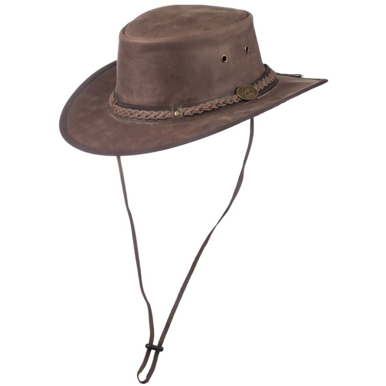 Kožený klobouk - SCIPPIS Henbury vintage