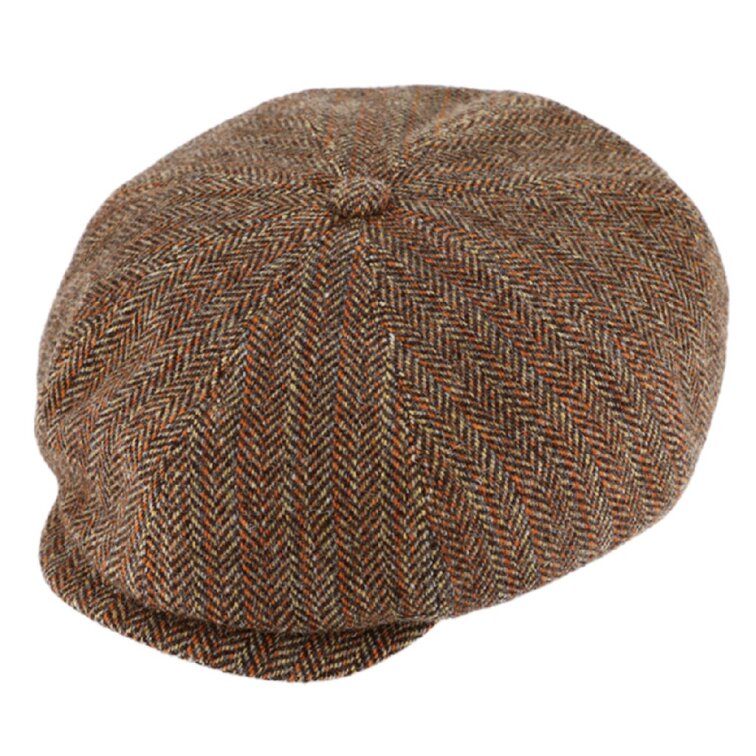 Extra objemná bekovka cognac Hatteras od Fiebig - Limitovaná kolekce od hlavního kloboučníka Carlsbad Hat