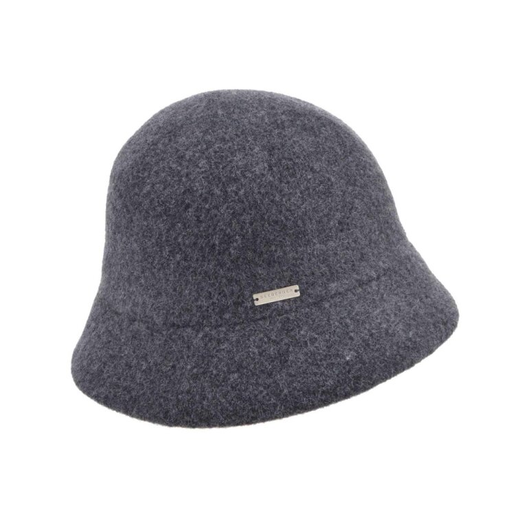 Bucket hat - zimní šedý vlněný klobouček - Seeberger