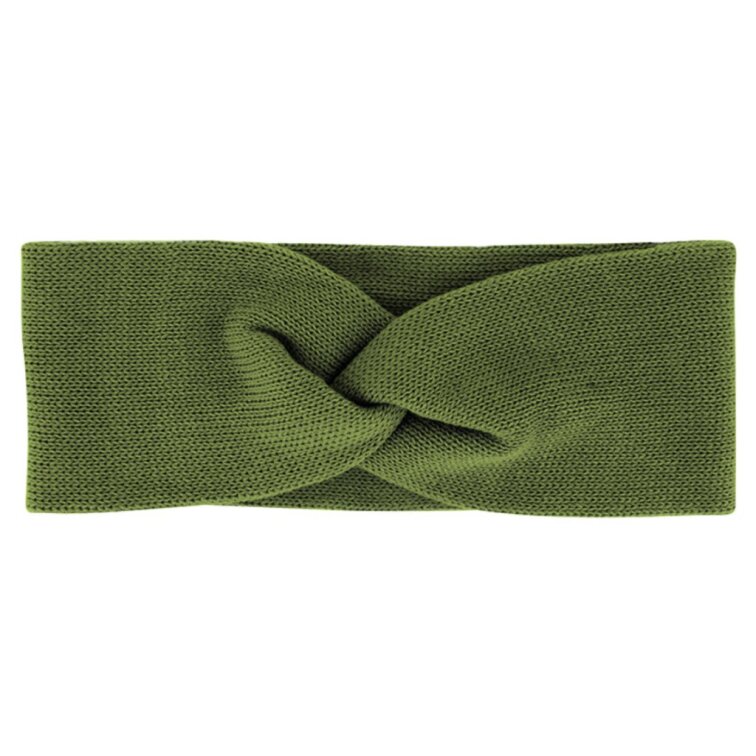 Dámská khaki čelenka od Fiebig - 100% organická bavlna
