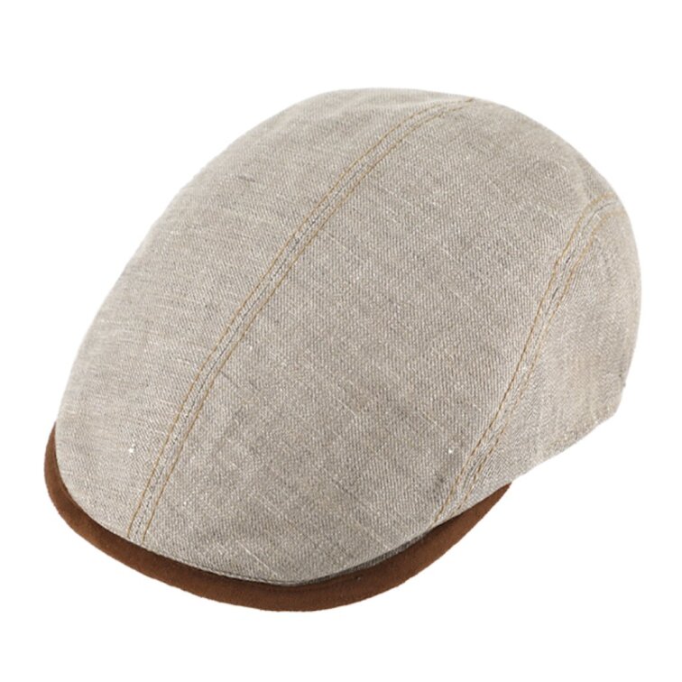 Pánská béžová letní bekovka s UV faktorem 50 od Fiebig