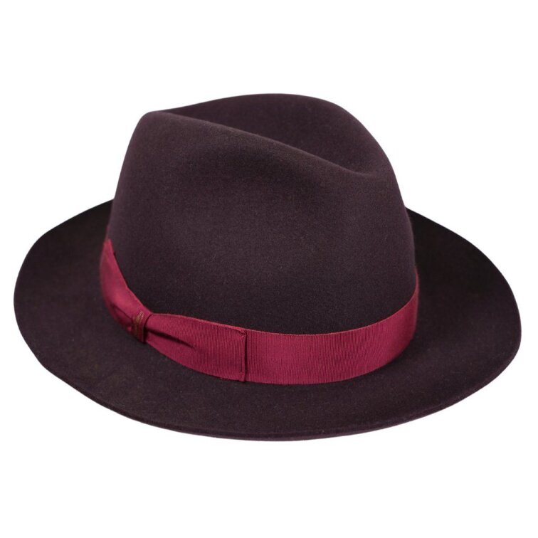 Luxusní fialový klobouk Borsalino - Fedora