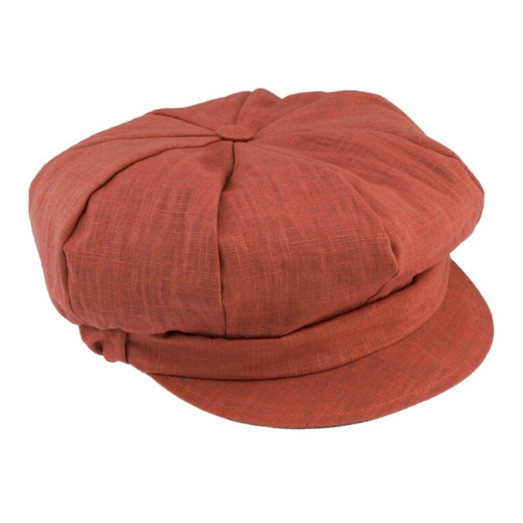 Dámská oranžová letní bekovka - 100% len