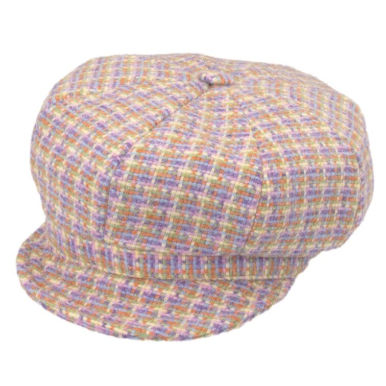 Dámská zimní vlněná bekovka Apple Green - Harris Tweed