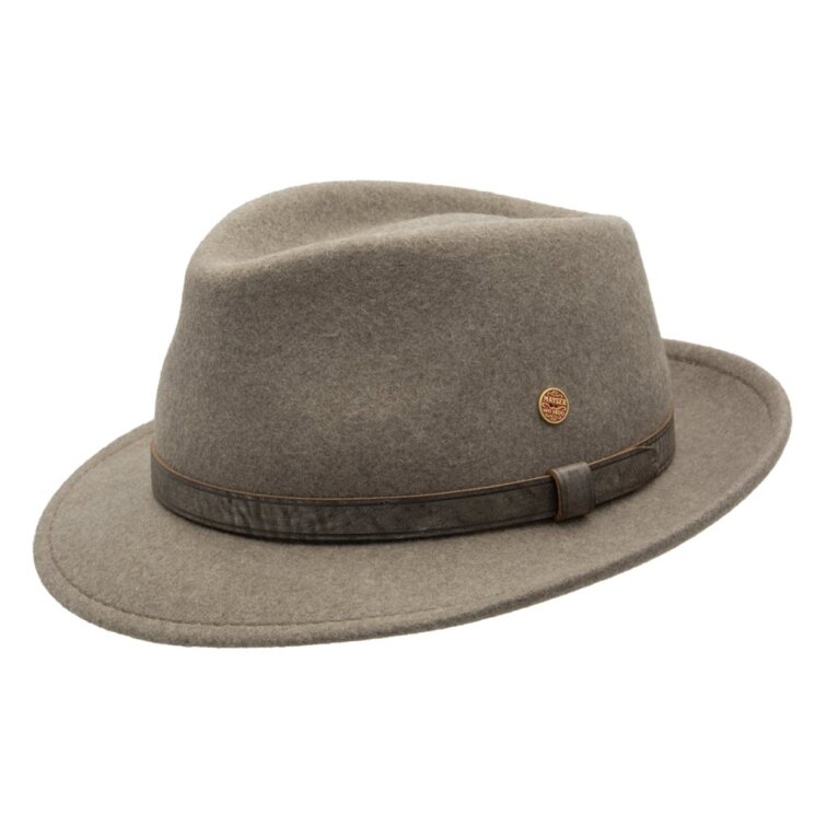Béžový klobouk trilby Mayser - Maleo Mayser