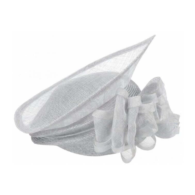 Světle šedý sisalový fascinator Seeberger.