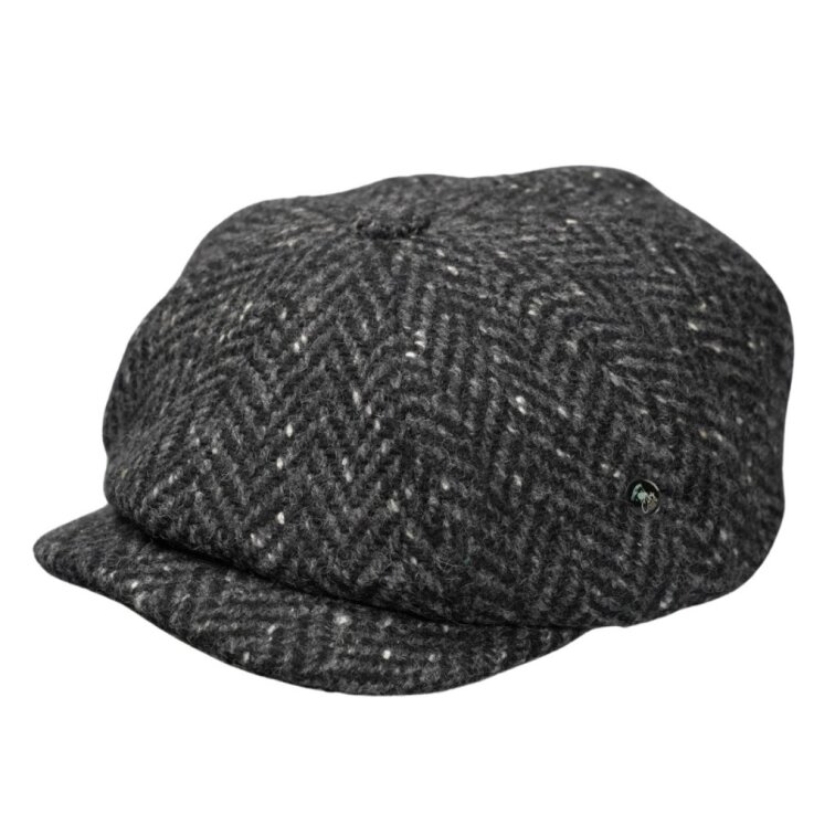 Zimní šedá bekovka Bakerboy od CitySport - Donegal Tweed 301