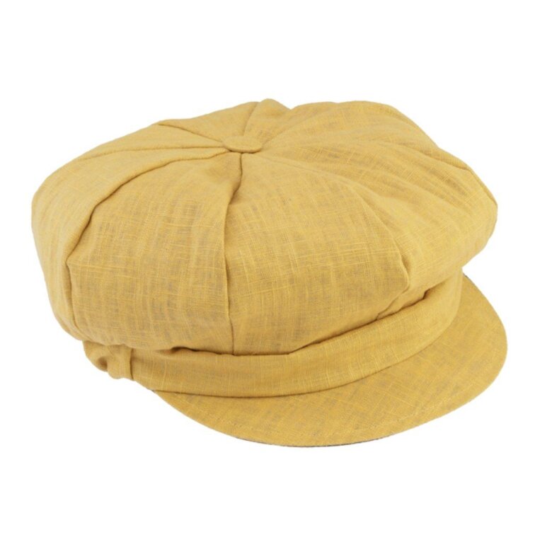 Dámská žluta letní bekovka - 100% len