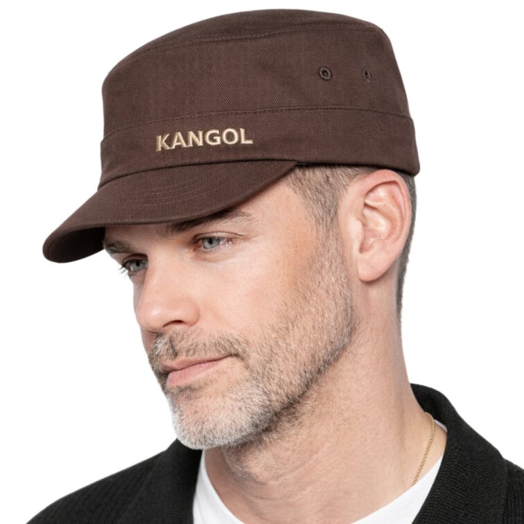 Bavlněná army kšiltovka Kangol Cotton Twill hnědá