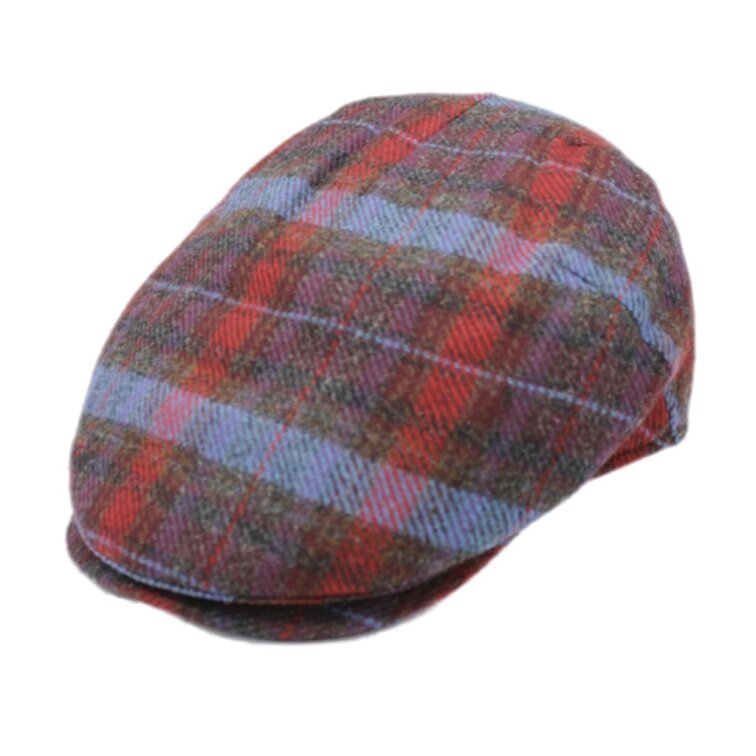 Pánská kostkovaná vlněná bekovka - Fiebig - Vlna Merino