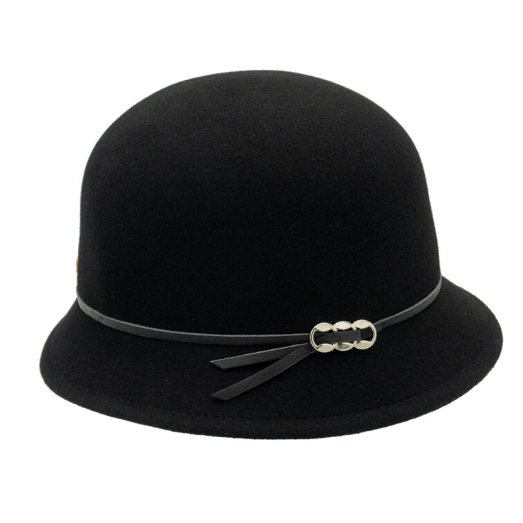 Dámský černý Cloche klobouk - Perry