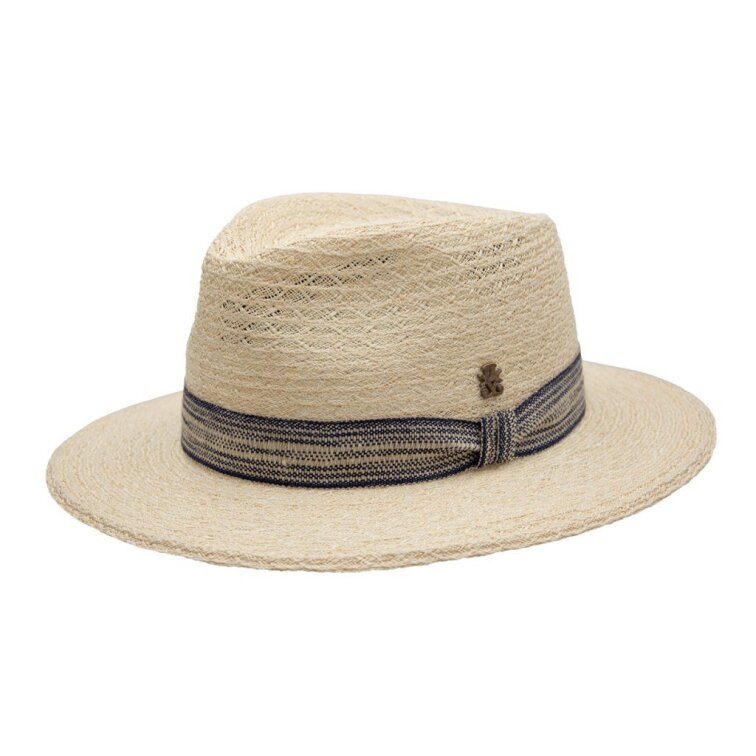 Letní béžový klobouk Fedora - Mayser Pepino