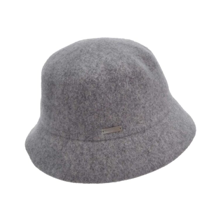 Bucket hat - zimní šedý vlněný klobouček - Seeberger