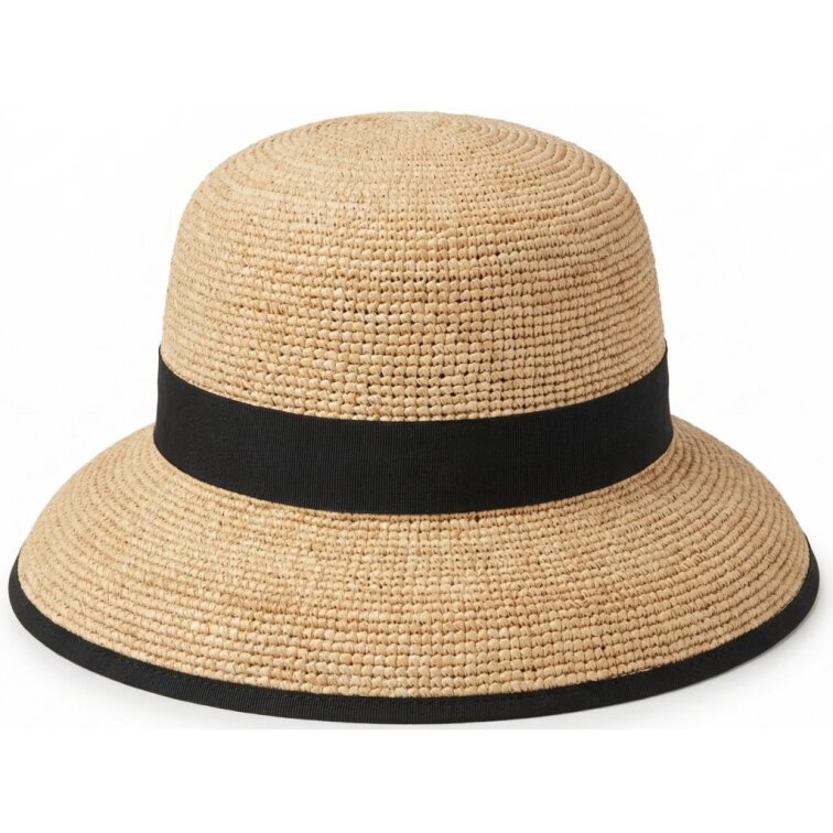 Dámský letní nemačkavý klobouk s mašlí vzadu - Fiebig