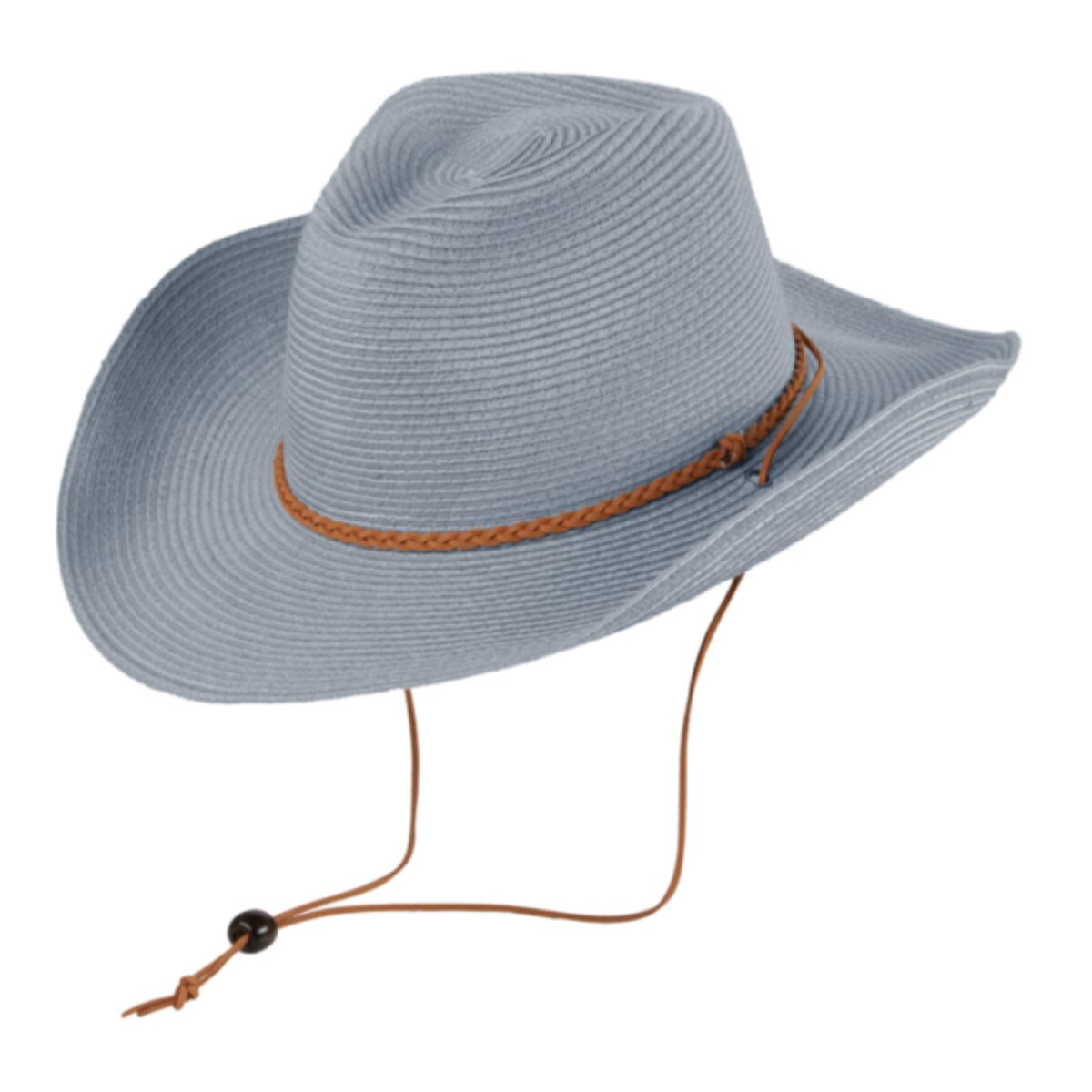 Letní nemačkavý western klobouk s šňůrkou - Fiebig Jeans Blue