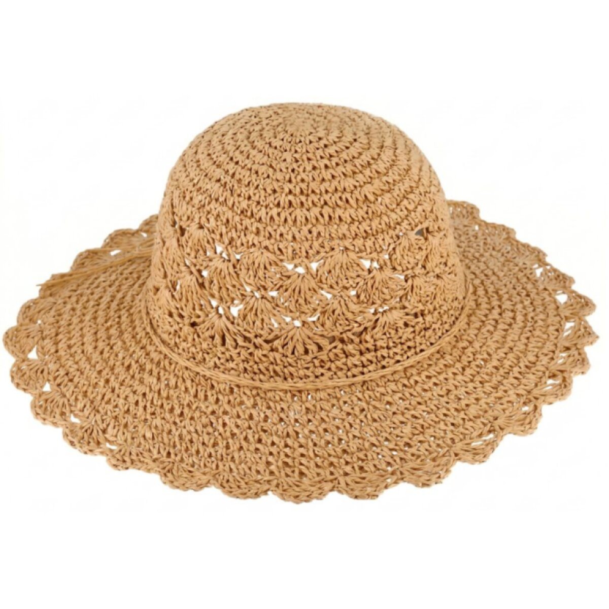 Dámský hnědý letní klobouk od Fiebig