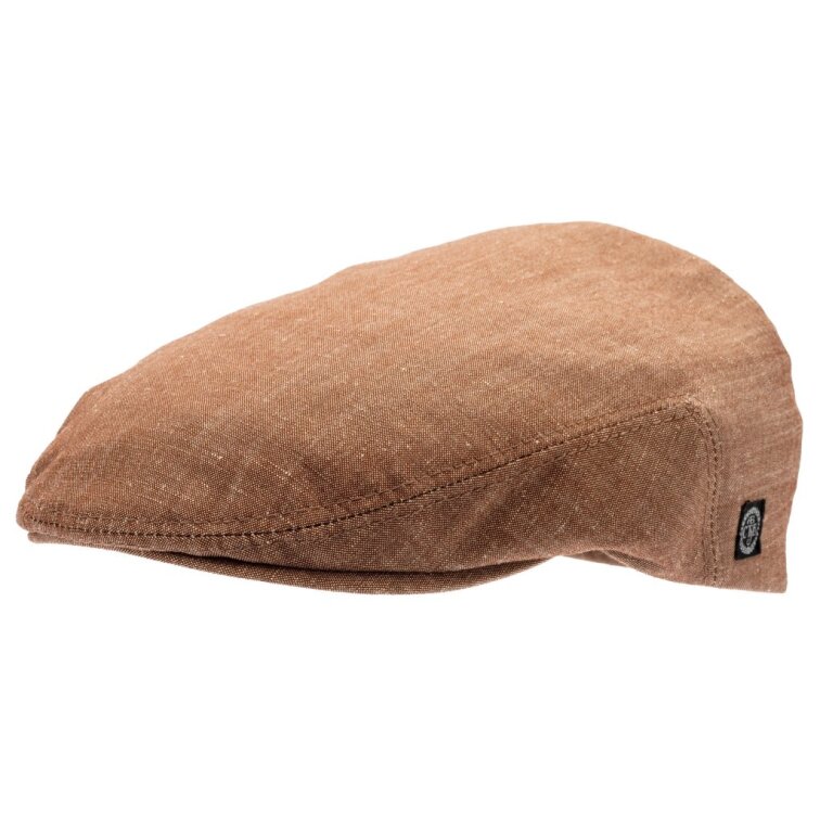 Pánská kaštanová bekovka z organického lnu a merino vlny - Edward 