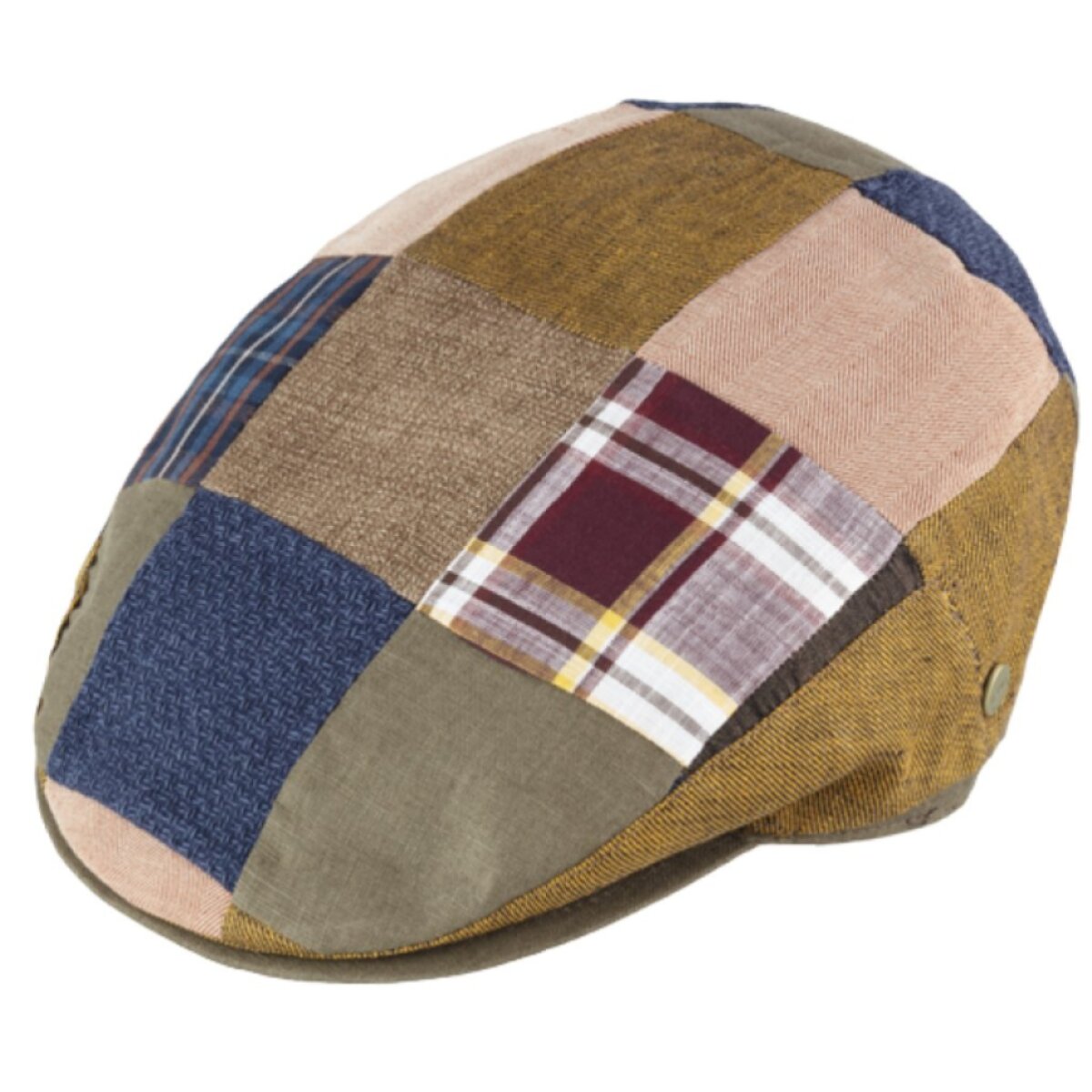 Pánská letní bekovka patchwork Oliv - Fiebig