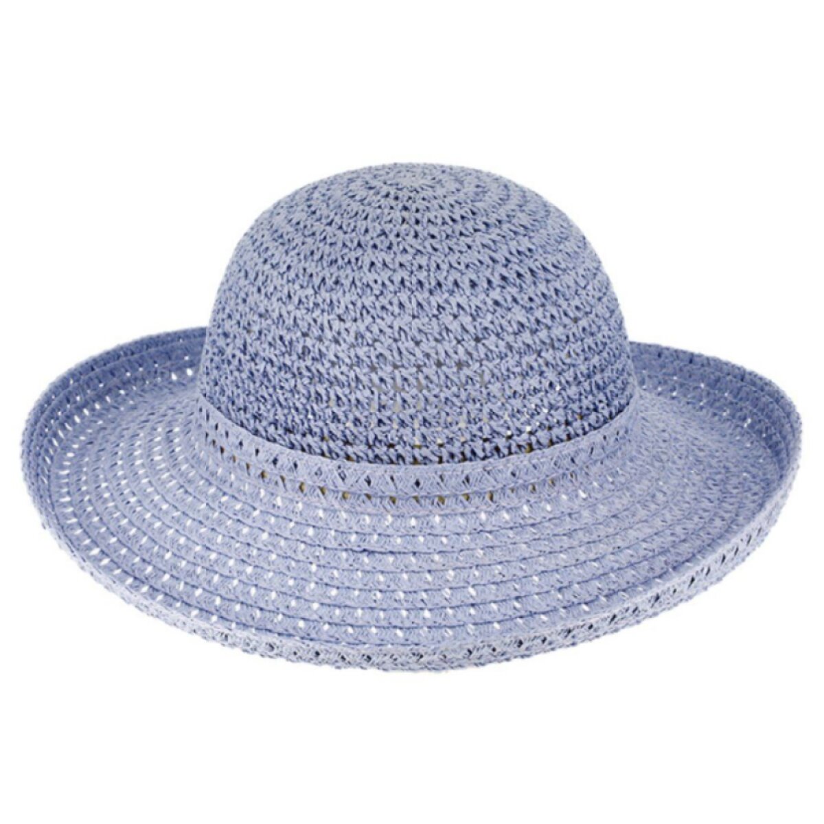 Dámský modrý letní klobouk od Fiebig
