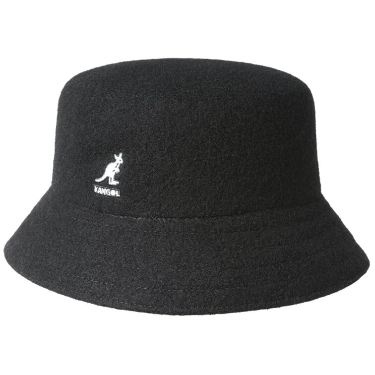 Vlněný bucket klobouk Kangol Wool černý
