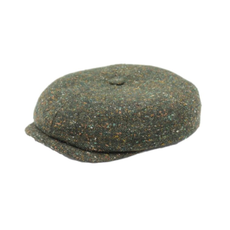 Zelená tvídová bekovka Hatteras od Fiebig - Vlna / Bekovka peaky blinders