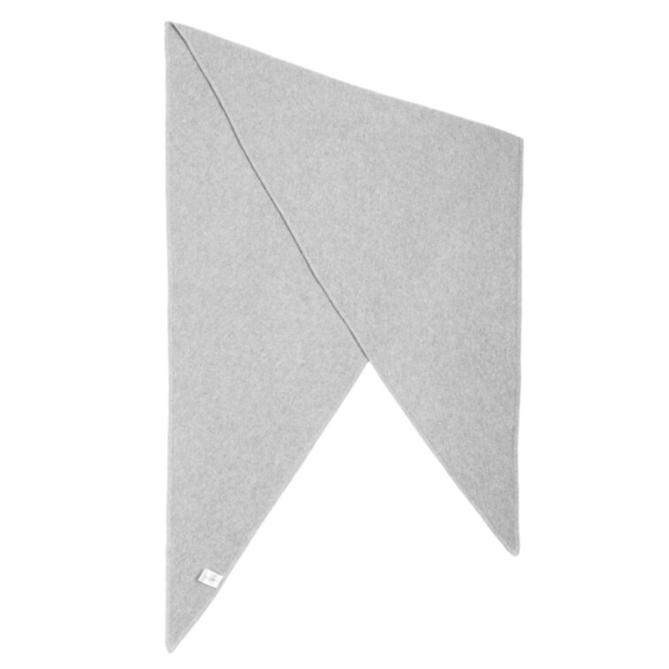 Světle šedá kašmírová šála Fiebig