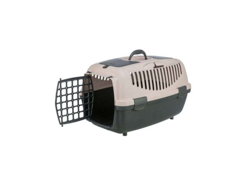 Transportný box CAPRI II, XS-S: 37x34x55cm (max. 8kg), tmavo šedá/telová