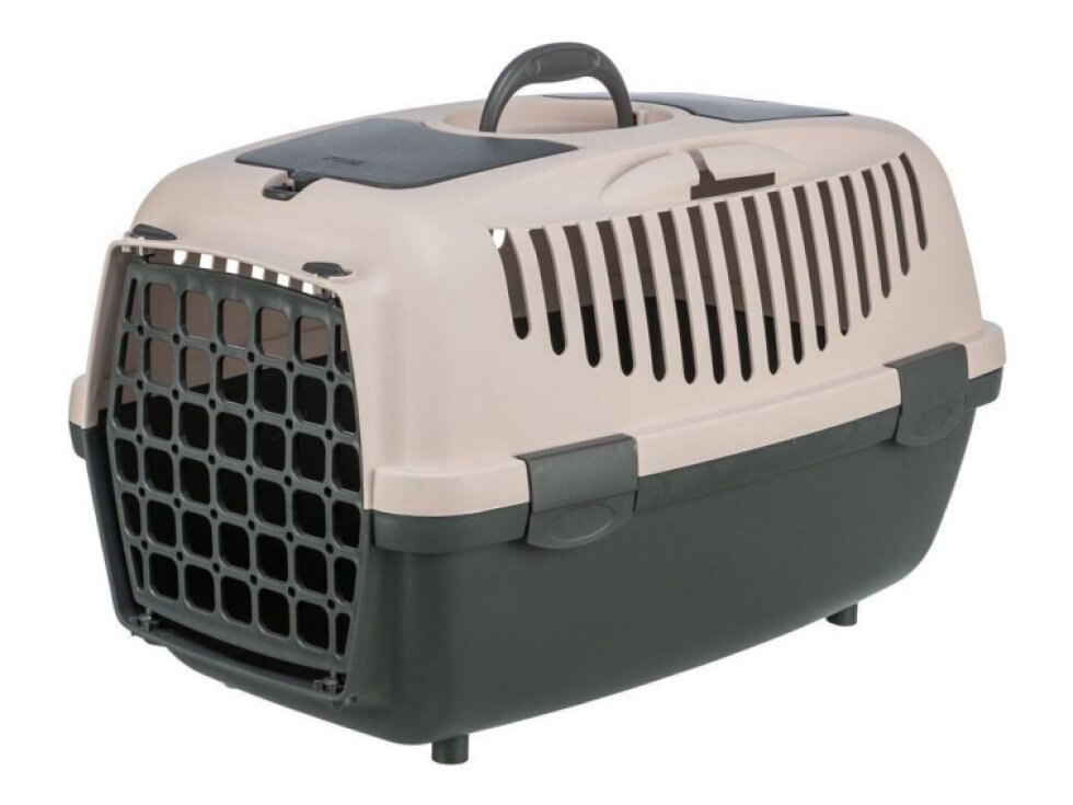 Transportný box CAPRI II, XS-S: 37x34x55cm (max. 8kg), tmavo šedá/telová
