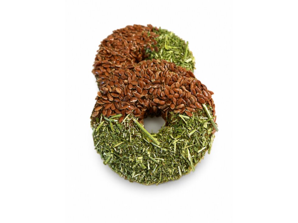 Donut s nati mrkvičky a lněným semínkem