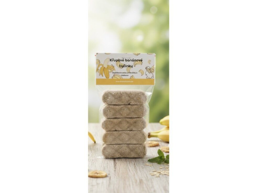 Knusprige Bananenriegel aus Bananen und Haferflocken