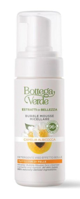 Bottega Verde BEAUTY-EXTRAKTE – Aprikose und Kamelie – Mizellen-Schaum mit Bläschen