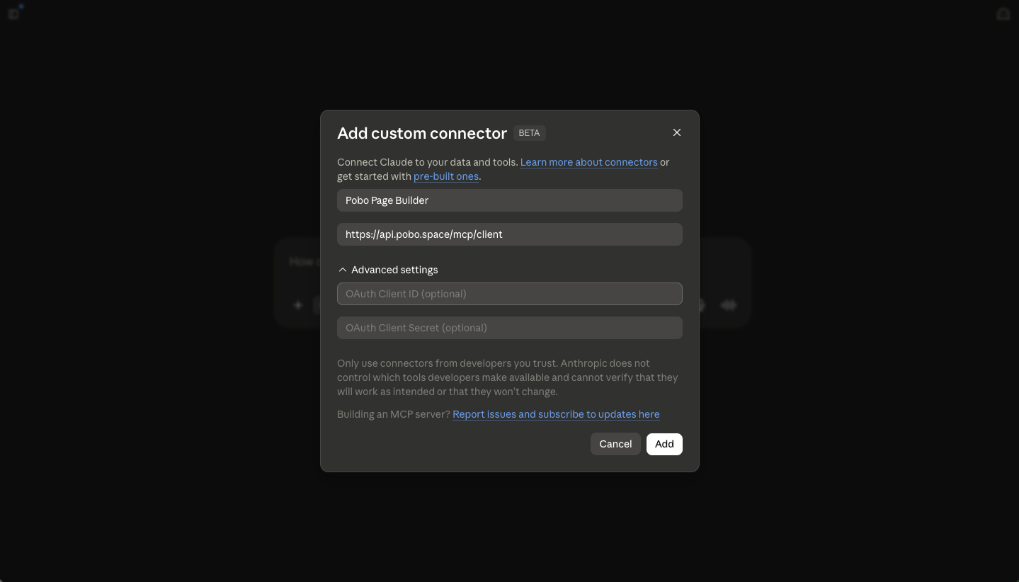 Ovládejte Pobo Page Builder přes AI (MCP server)