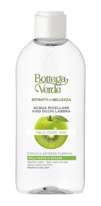 Bottega Verde BEAUTY-EXTRAKTE – Grüner Apfel und Kiwi – Mizellenwasser für Gesicht, Augen und Lippen