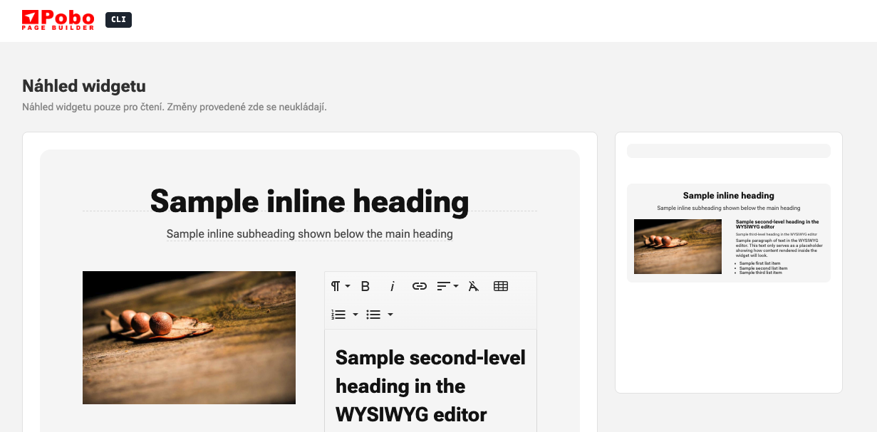 Nahrávání HTML widgetů do Pobo Page Builder za pomoci Claude