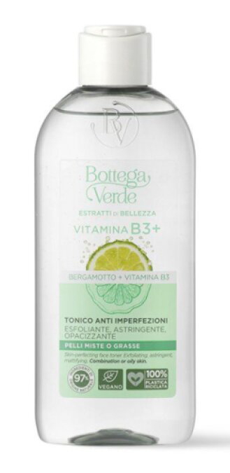 Bottega Verde EXTRAKTE FÜR SCHÖNHEIT - VITAMIN B3+ - Gesichtstonikum gegen Unvollkommenheiten