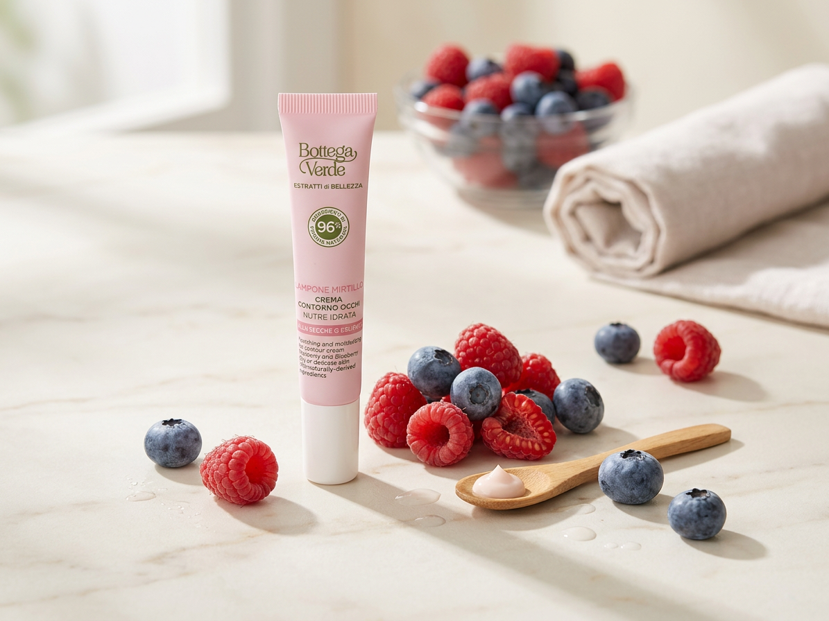 Bottega Verde BEAUTY-EXTRAKTE – Himbeere und Heidelbeere – Augencreme