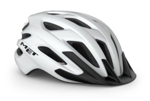 MET CROSSOVER HELMET WHITE Size: