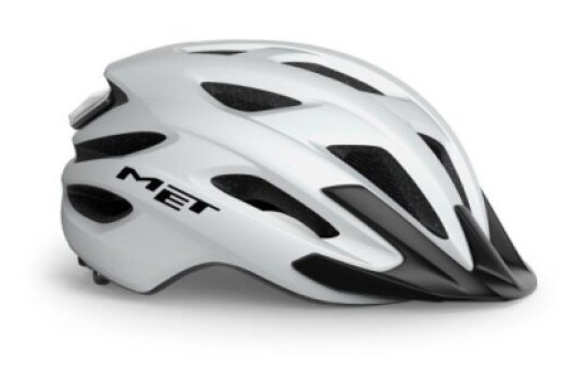 MET CROSSOVER HELMET WHITE Size: