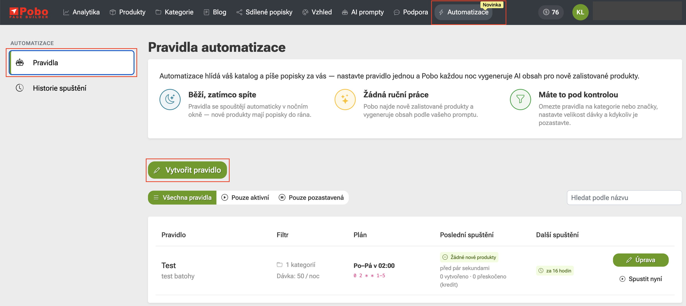 Automatická tvorba AI popisků pro nové produkty