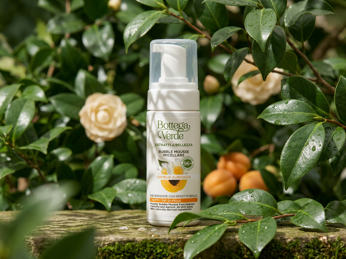 Bottega Verde BEAUTY-EXTRAKTE – Aprikose und Kamelie – Mizellen-Schaum mit Bläschen