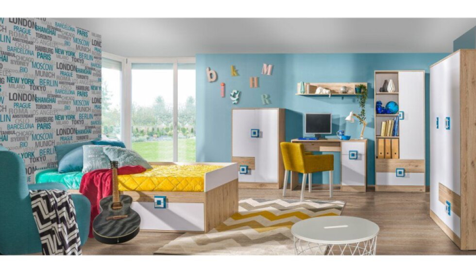 Kinderzimmer NICO 4 Domel Farbe: Eiche